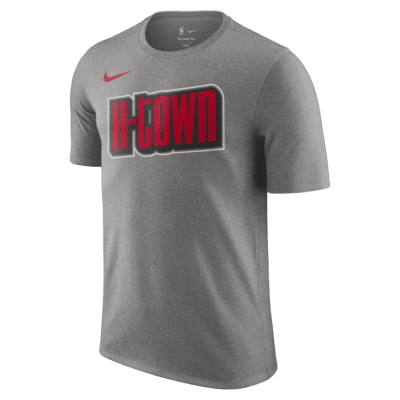 【NIKE】Houston Rockets Essential NBA Long-Sleeve T-Shirt Men's Houston Rockets Nike White 2024/25 City Edition
